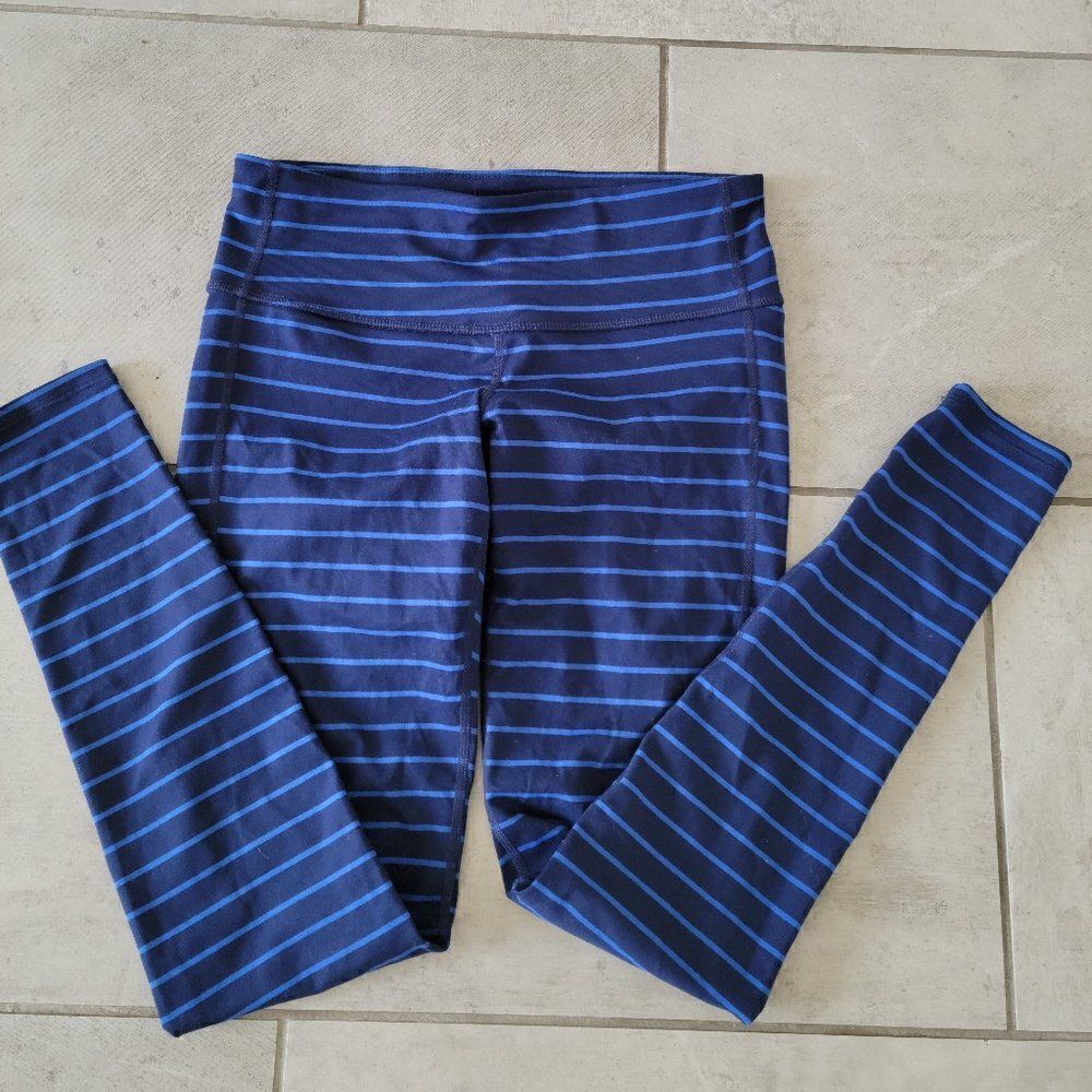 Athleta Striped Leggings Women’s Size S